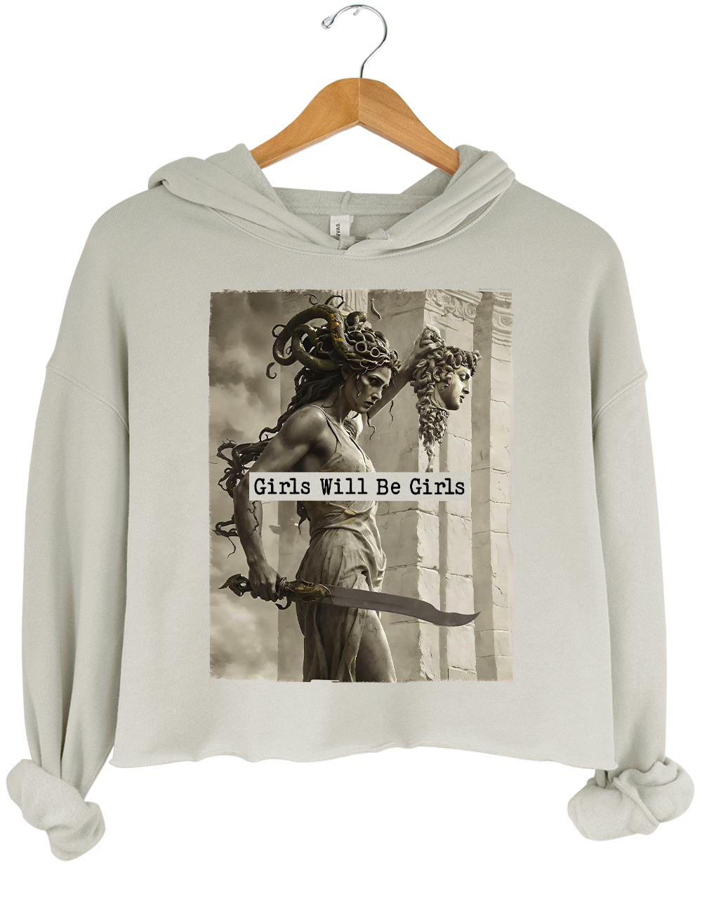 Medusa With The Head Of Perseus Crop Top