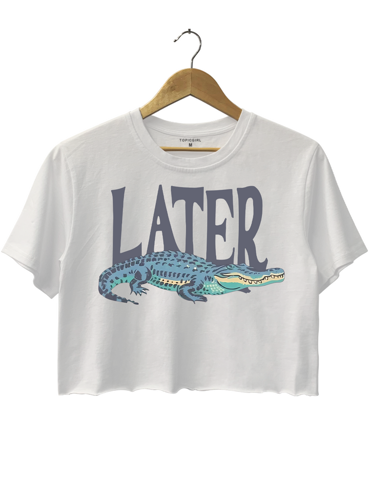 Later Gator Vintage 90s Y2K Crop Top
