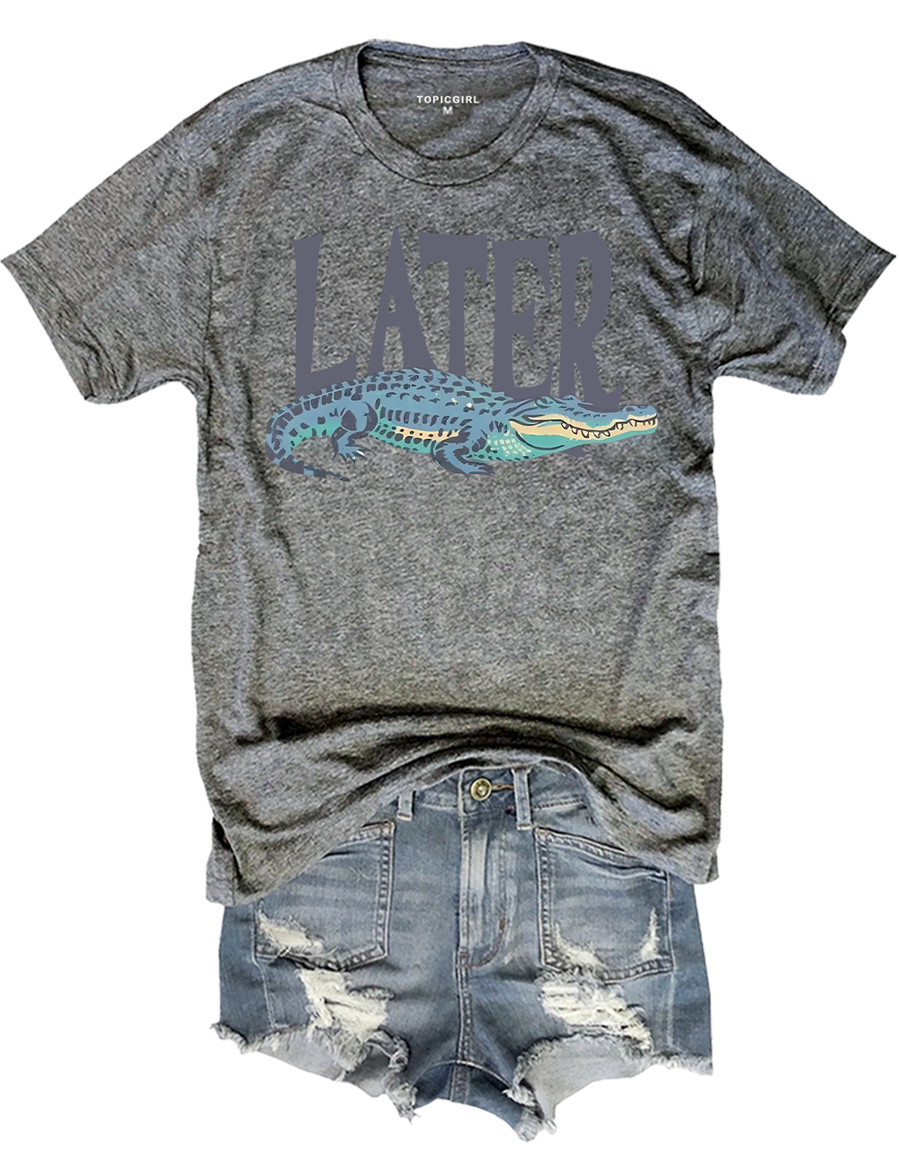 Later Gator Vintage 90s Y2K Crop Top