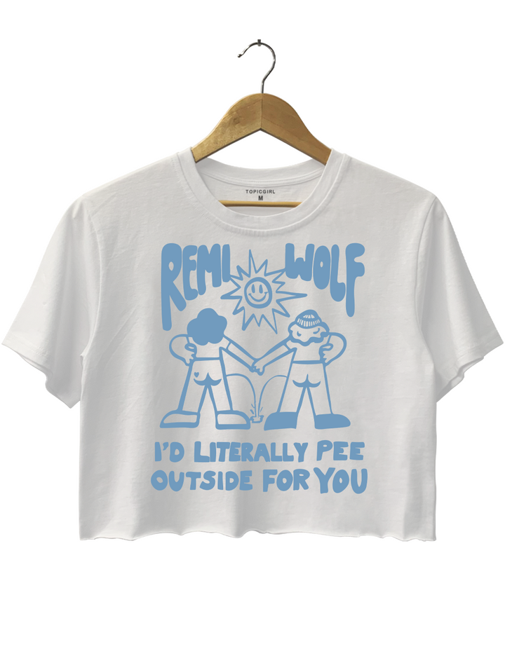 Remi Wolf l D Literally Pee Outside For You Crop Top