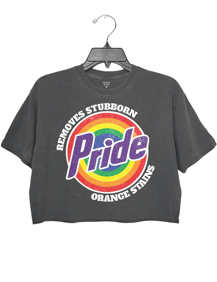 Pride Removes Stubbom Orange Stains Crop Top