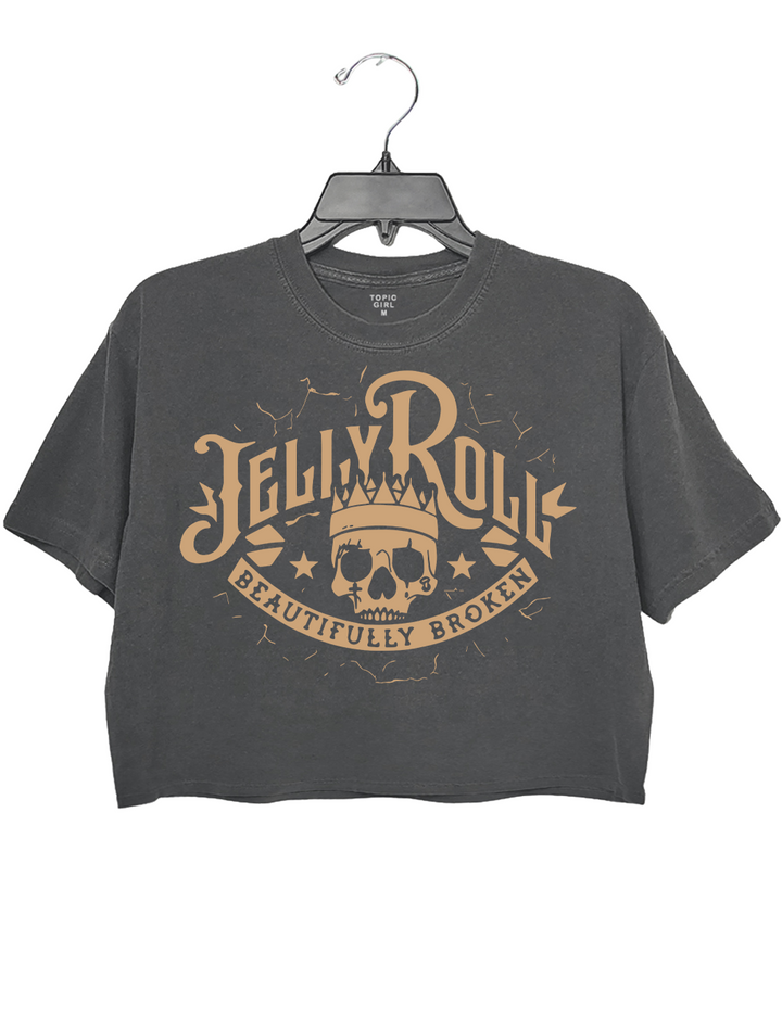 Jelly Rol Beautifully Broken Crop Top