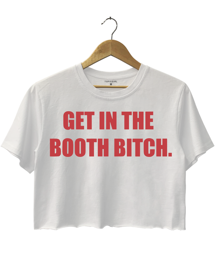 Latto Get In The Booth Bitch Crop Top