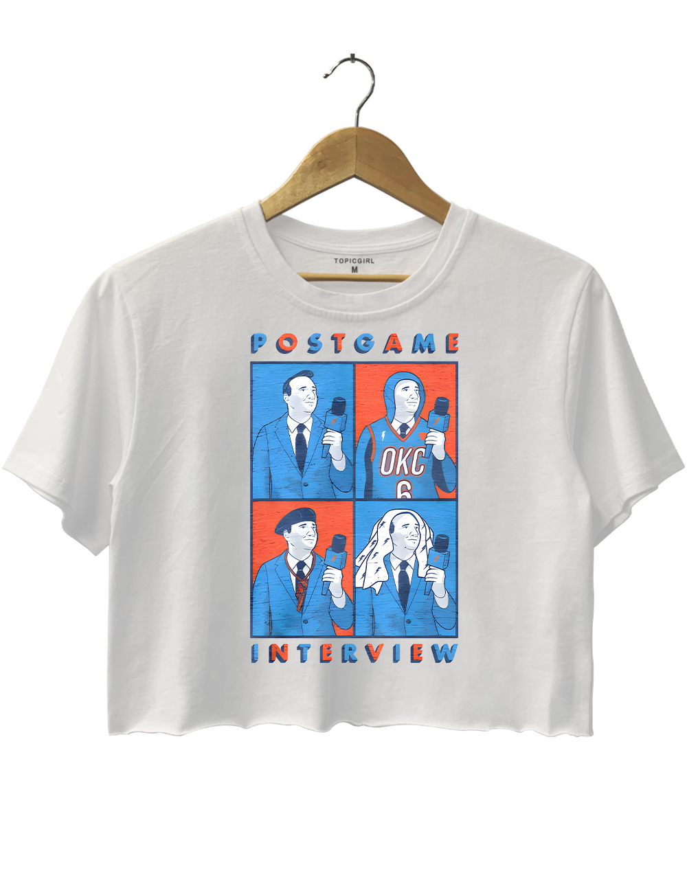 Post Game Nick Gallo Interview Parody Crop Top