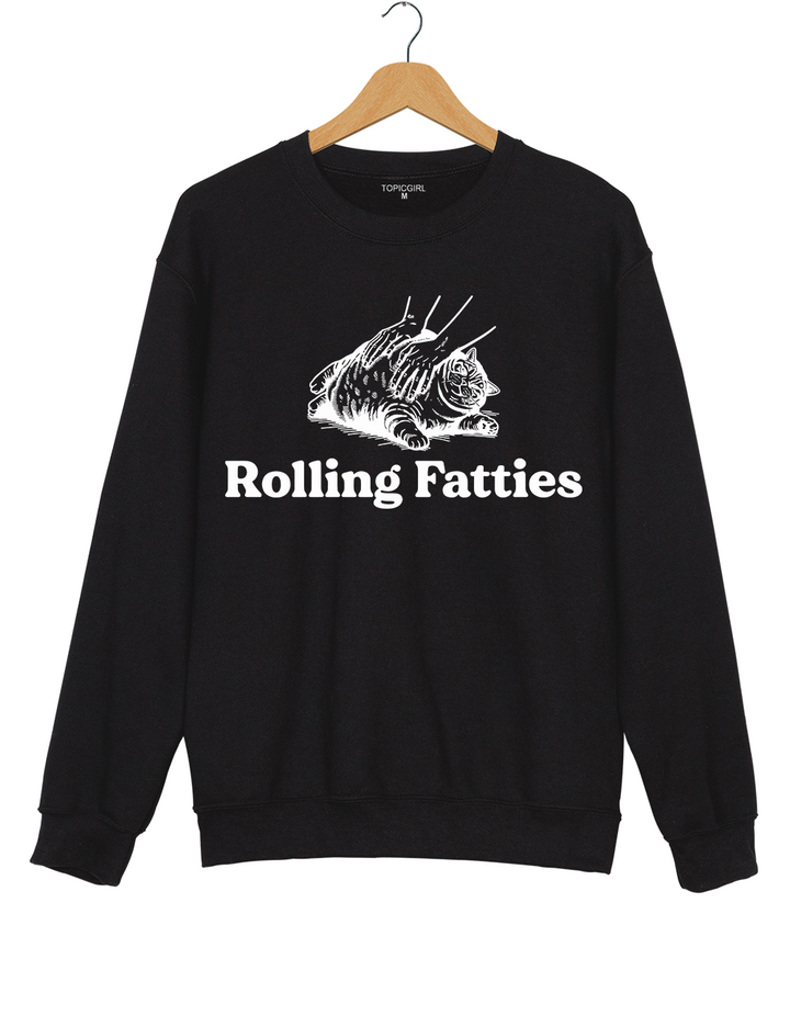 Cat Rolling Fatties Sweatshirt