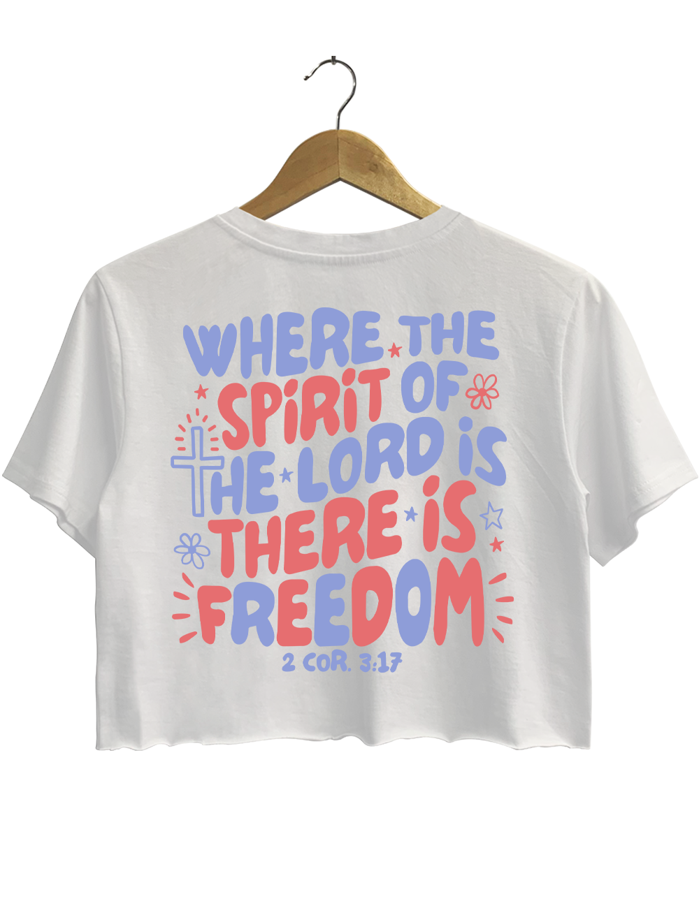 Bible Verse Where the Spirit of the Lord ls Crop Top