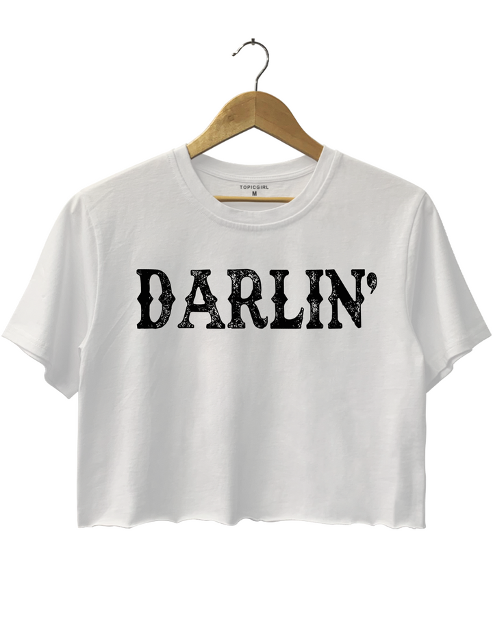Darin' Western Country Girl Crop Top