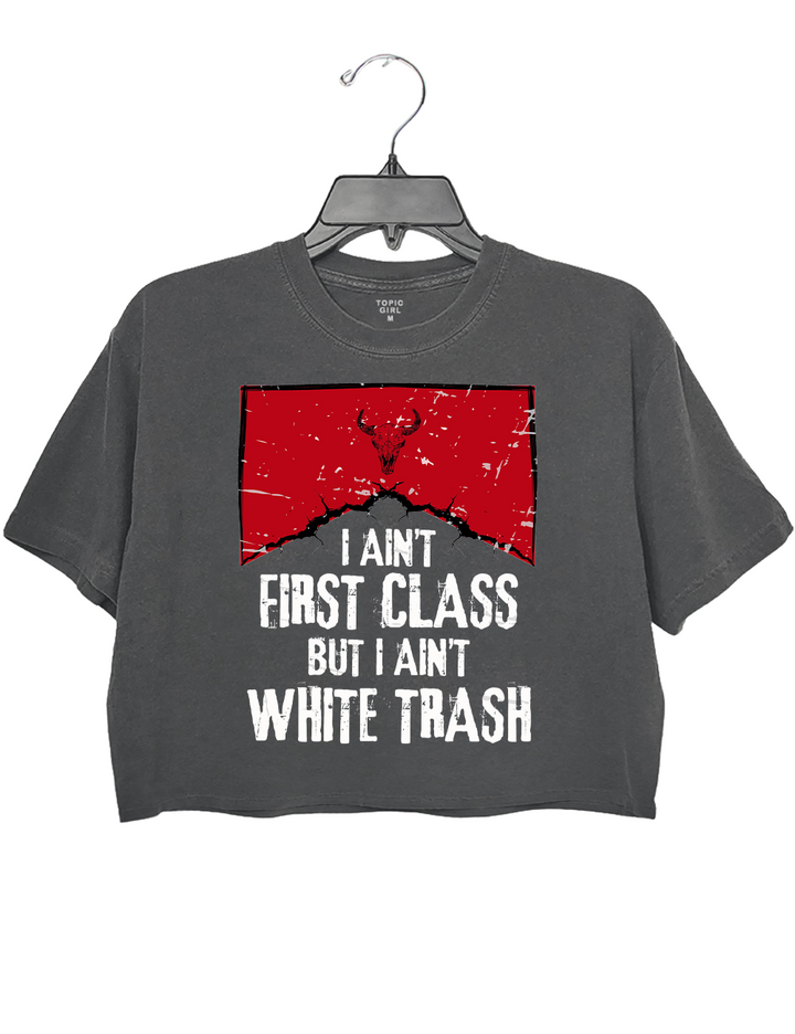 I Aint First Class Music 9O's Country Crop Top