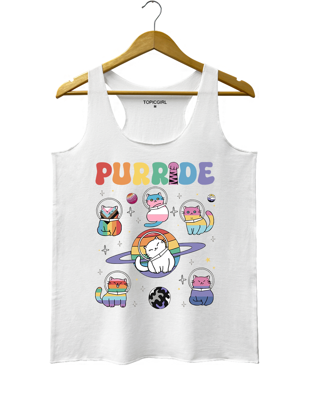 Cats In Space Rainbow Cats Tank Top