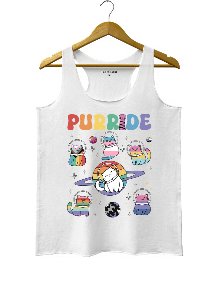 Cats In Space Rainbow Cats Tank Top