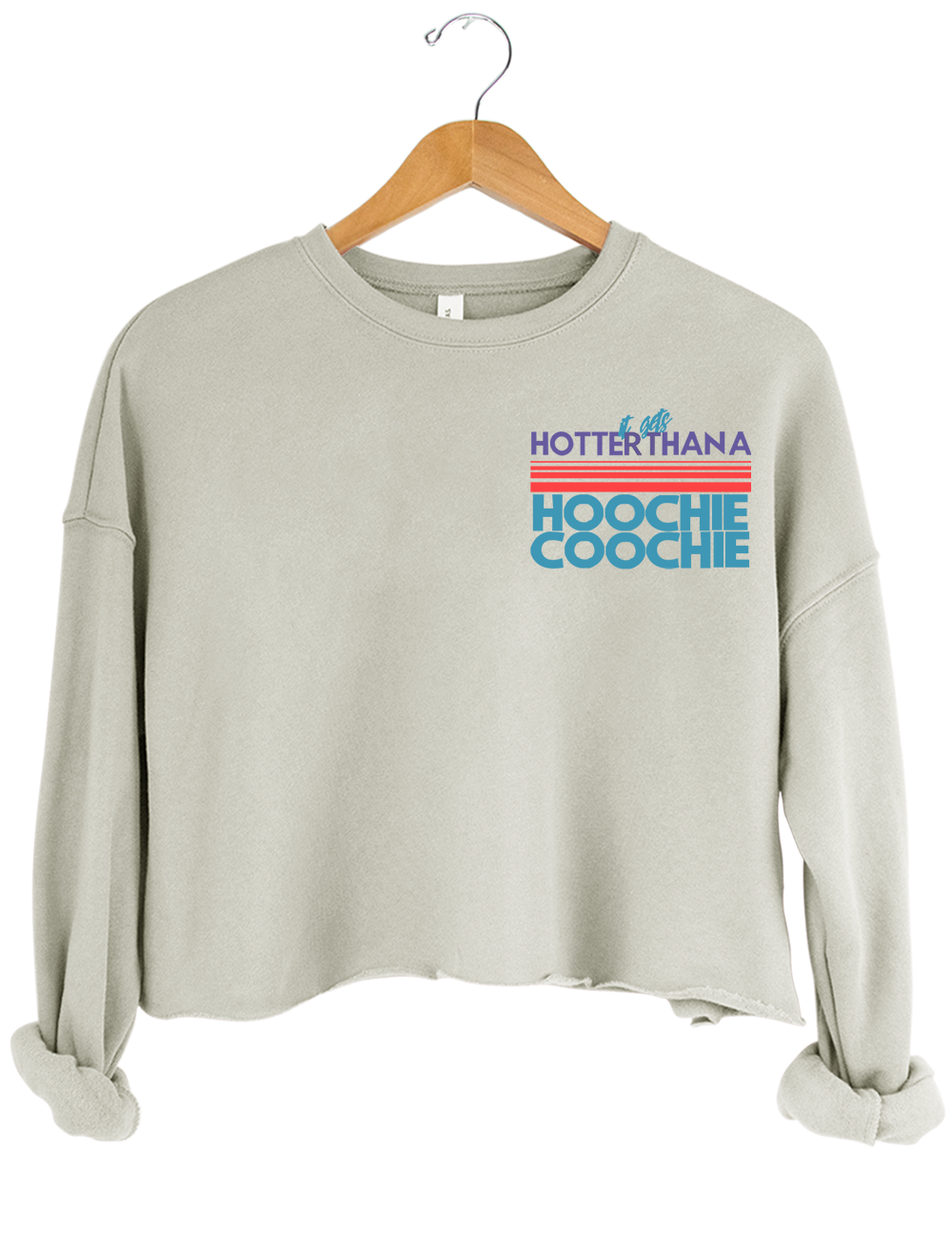90s Couniry Music Hoochie Coochie Crop Sweatshirt