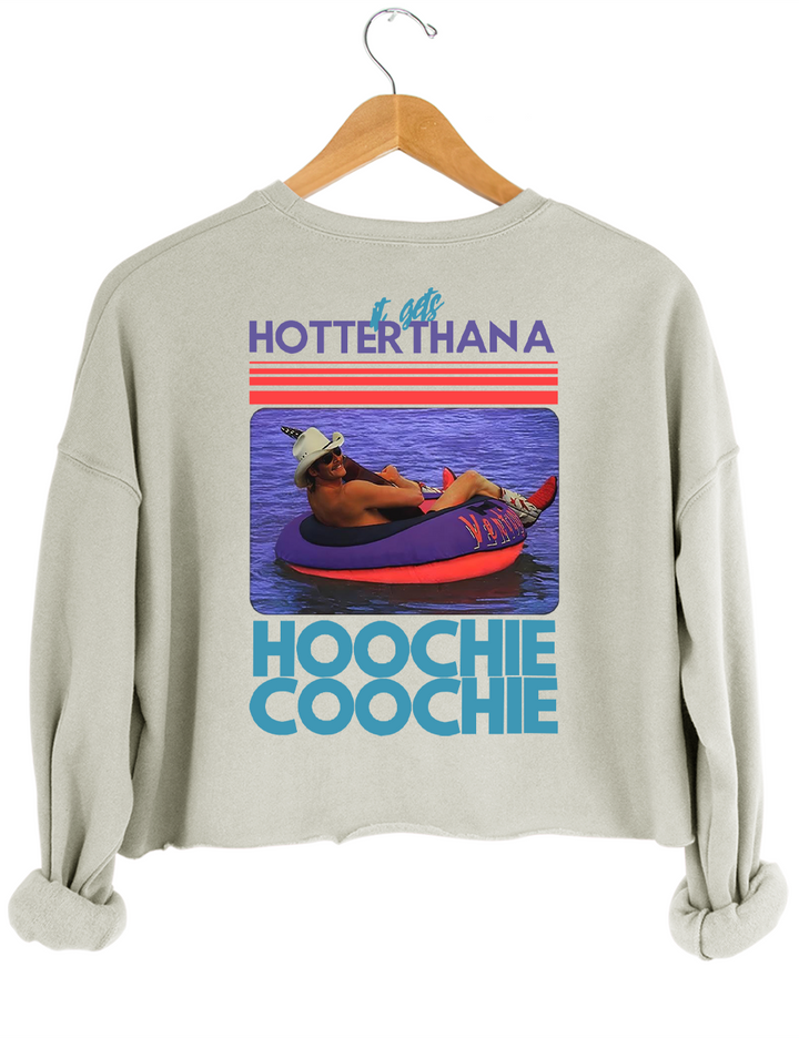 90s Couniry Music Hoochie Coochie Crop Sweatshirt