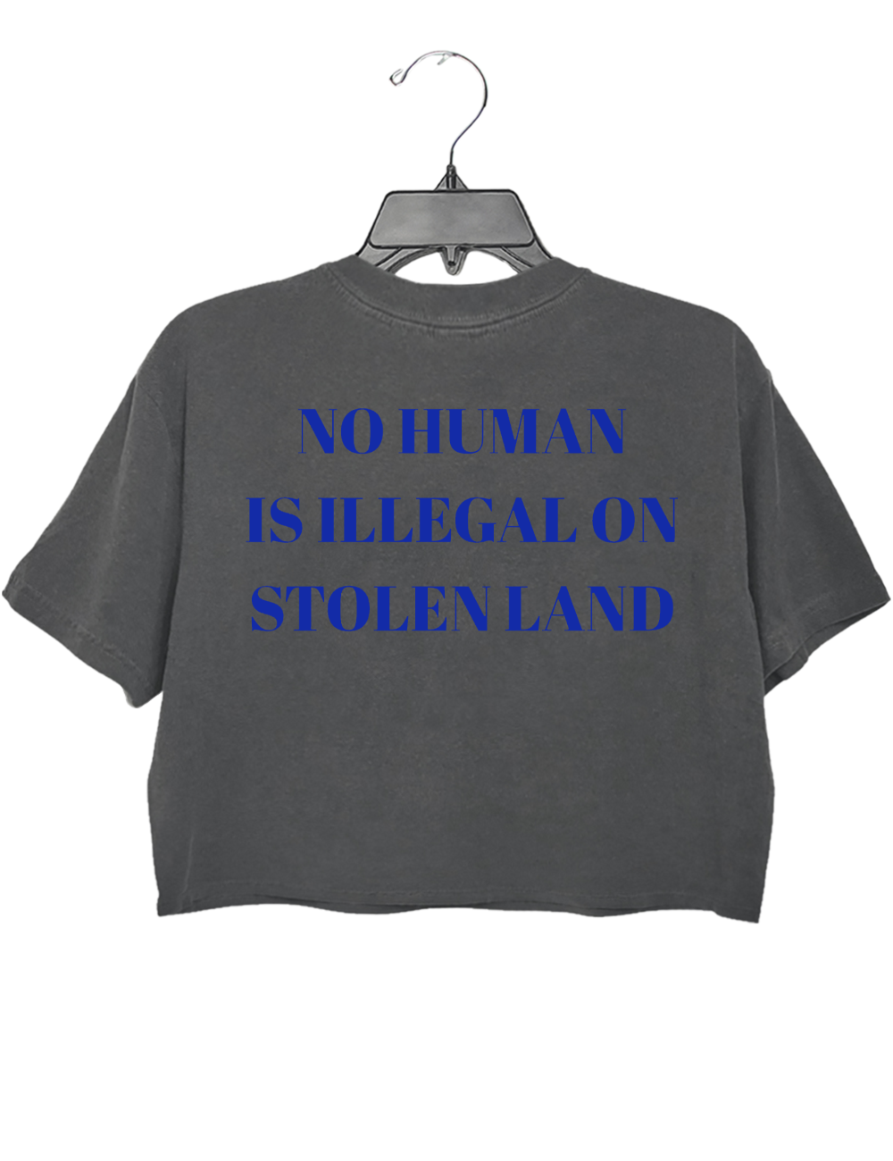 No Humen ls lllega Crop Top