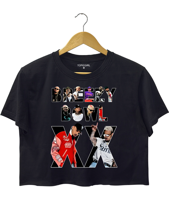 Chris Bro' Breezy Bo' Xx Tour Crop Top