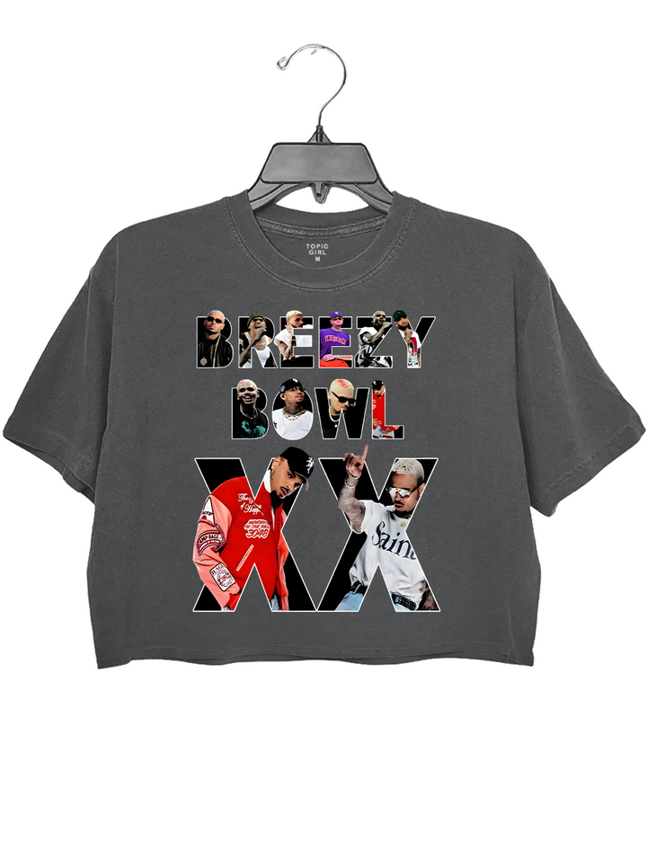 Chris Bro' Breezy Bo' Xx Tour Crop Top