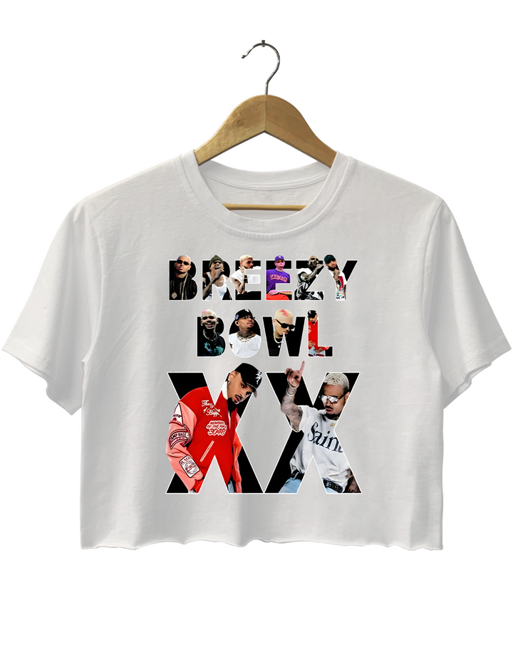 Chris Bro' Breezy Bo' Xx Tour Crop Top