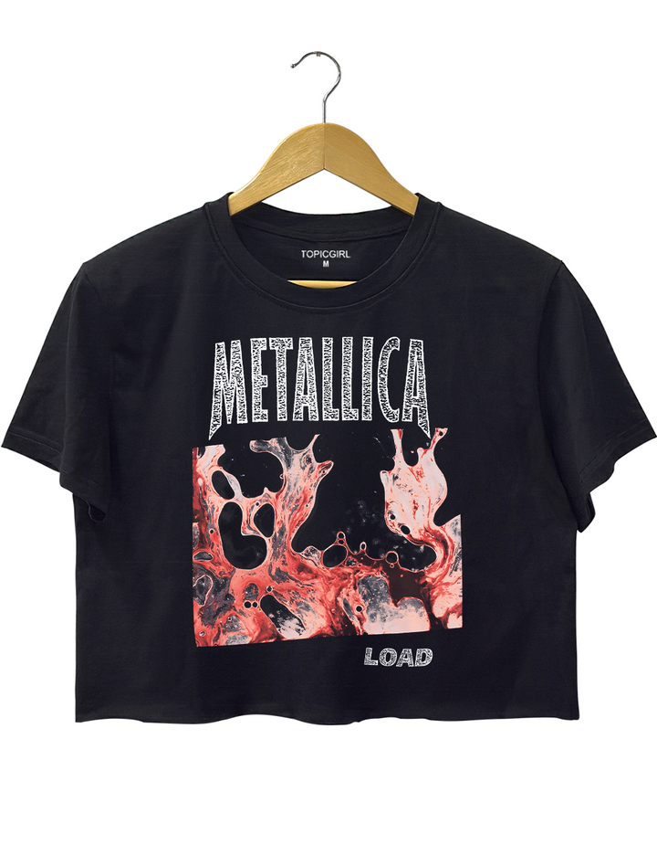 Mletallica Load Abstract Album Crop Top