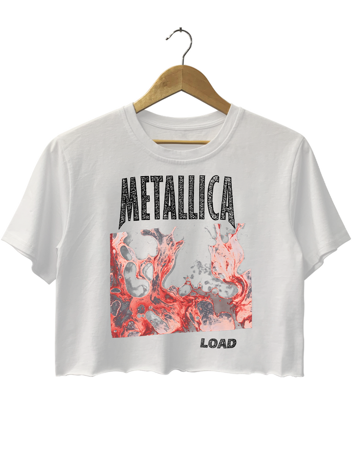 Mletallica Load Abstract Album Crop Top