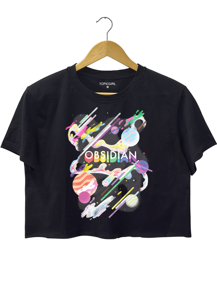Obsidian Pride Galaxy Xbox Crop Top