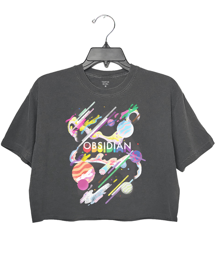 Obsidian Pride Galaxy Xbox Crop Top
