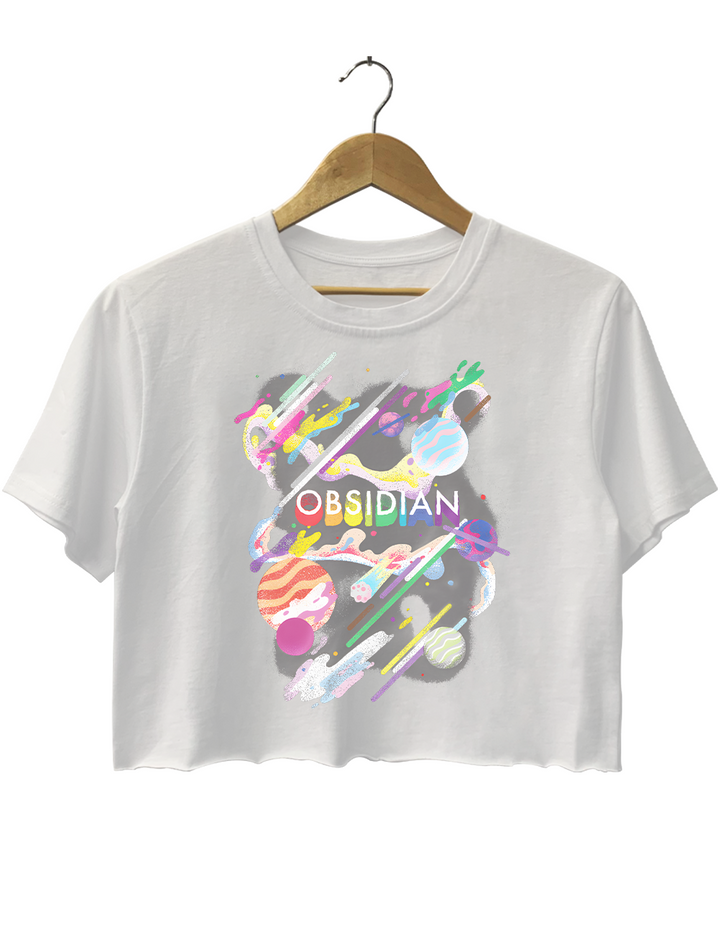 Obsidian Pride Galaxy Xbox Crop Top