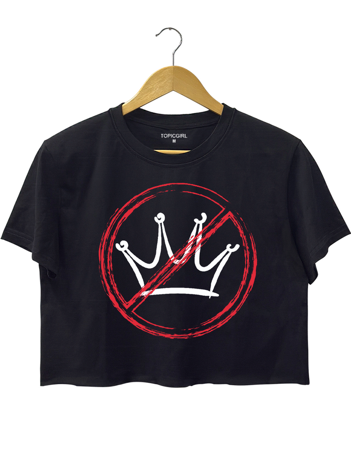 No kings In USA Crop Top