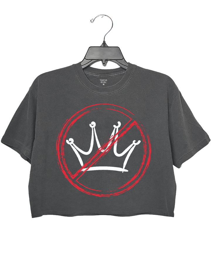 No kings In USA Crop Top