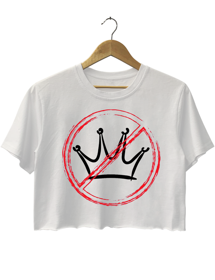 No kings In USA Crop Top