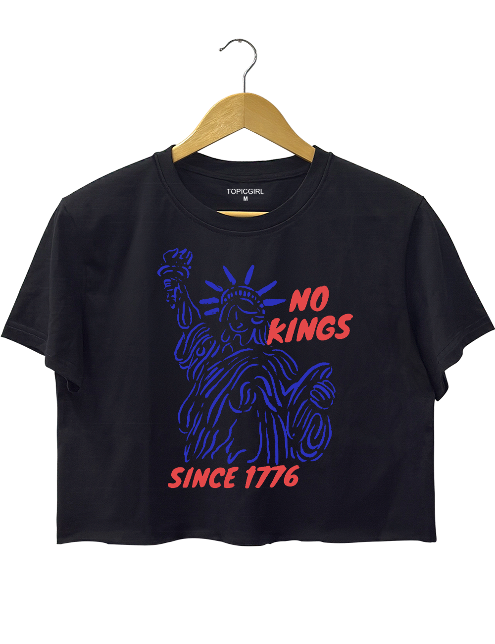 No kings Since 1776 Crop Top