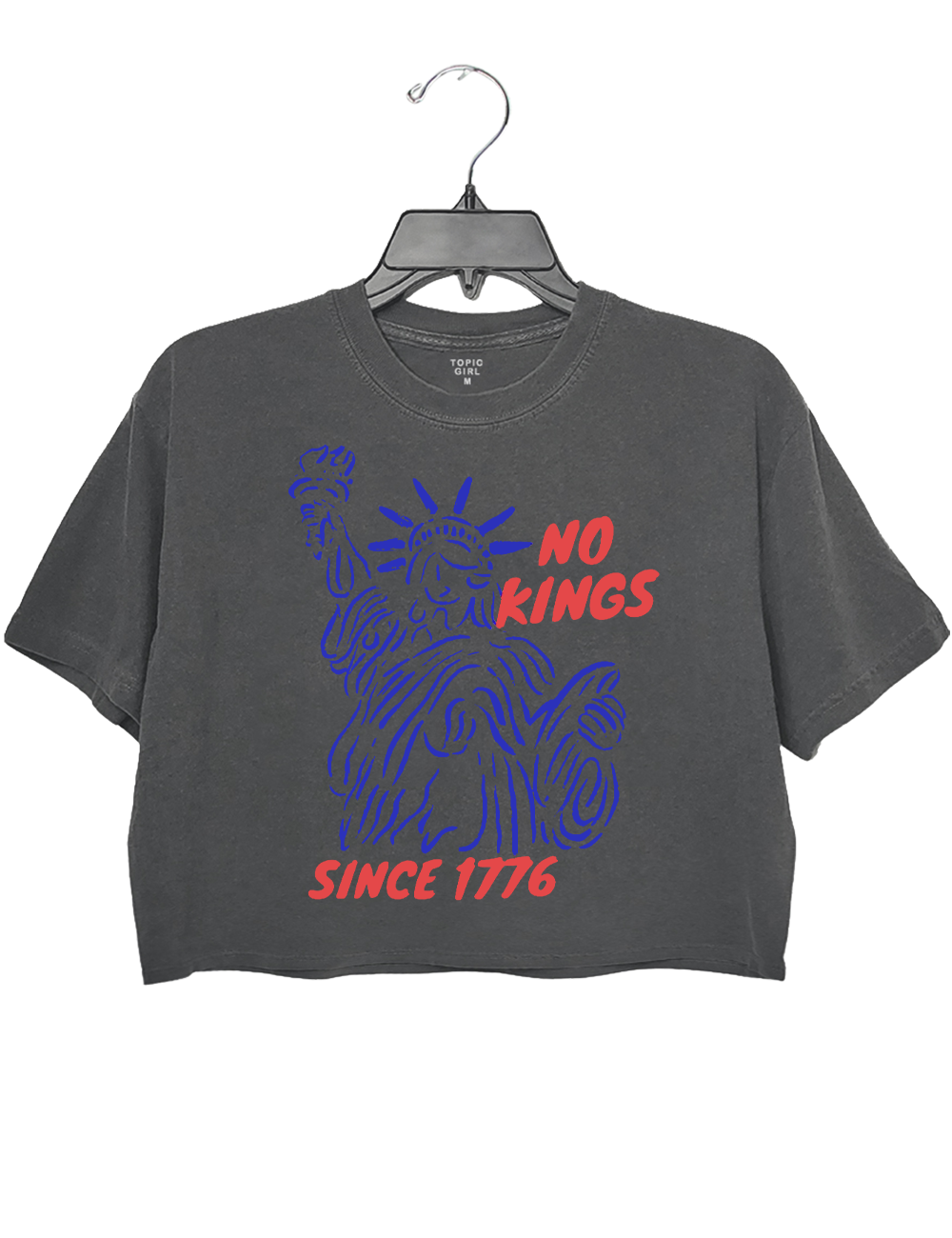No kings Since 1776 Crop Top
