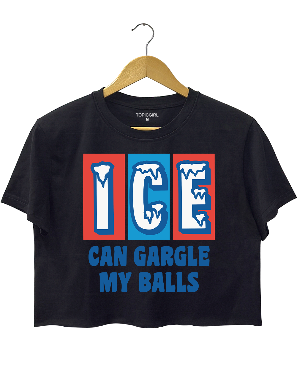 lce Can Gargle My Balls Crop Top