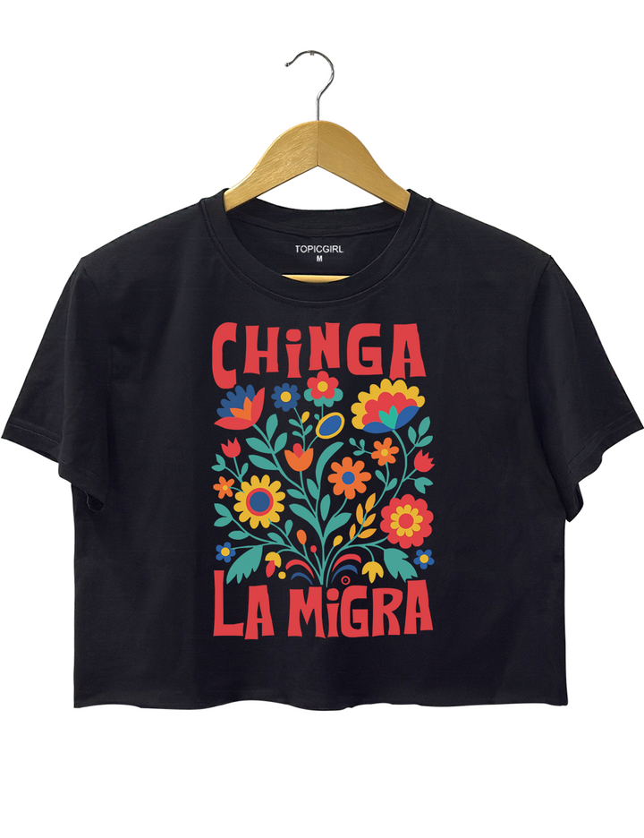 Chinga La Migra Crop Top