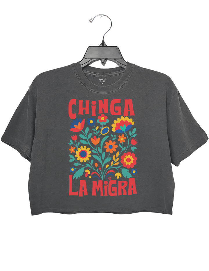 Chinga La Migra Crop Top