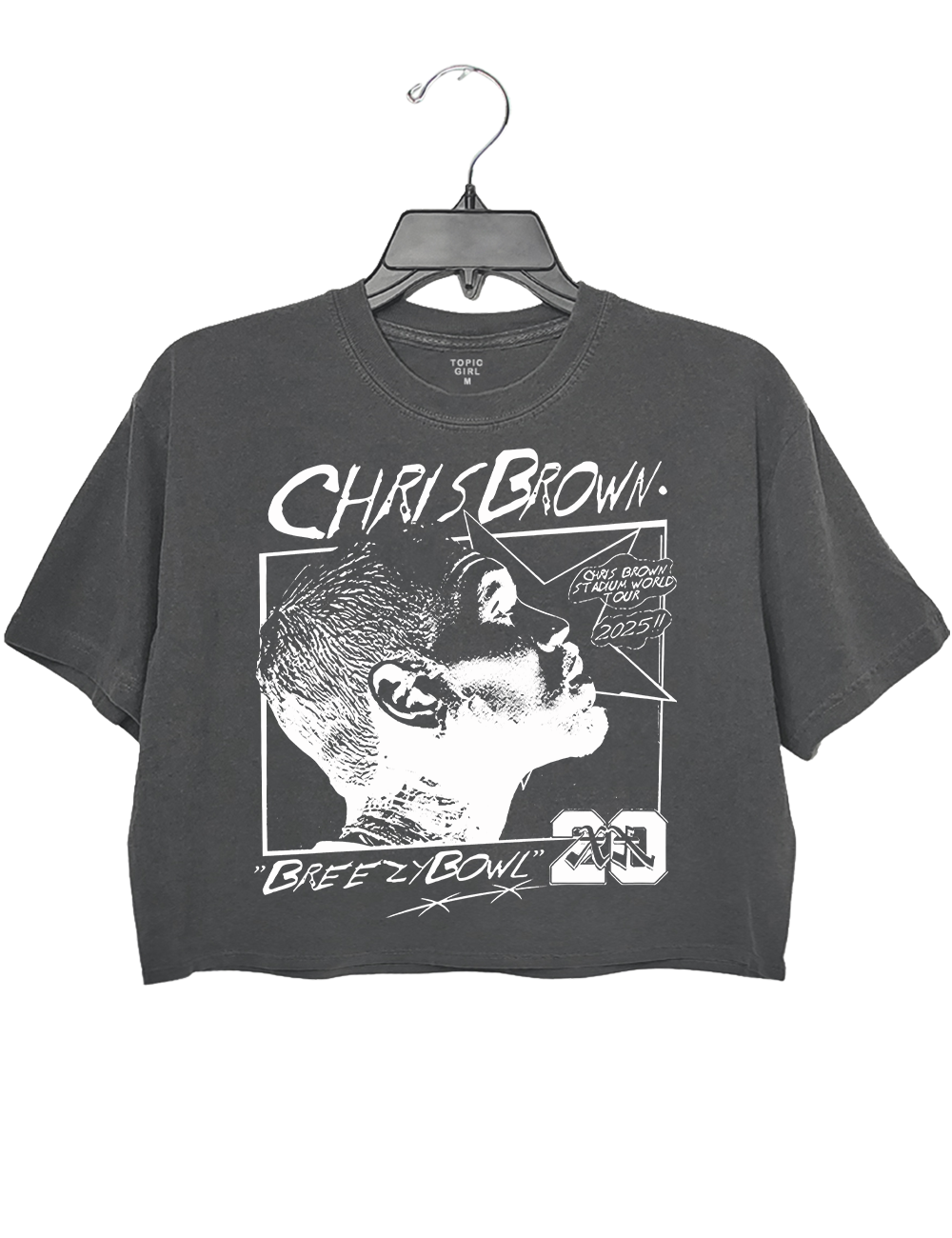 Chris Brown Breezy Bowl Stadium Tour Crop Top