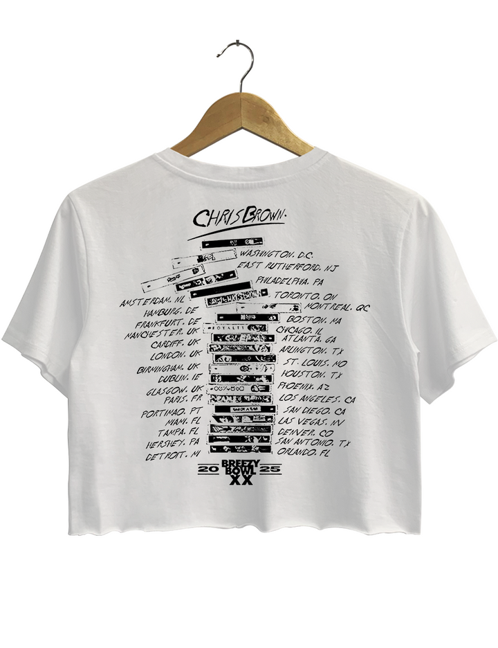 Chris Brown Breezy Bowl Stadium Tour Crop Top