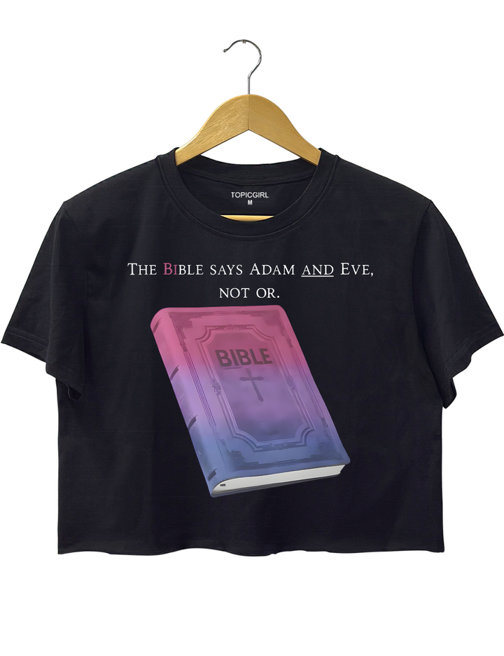 Bible Says Adam And Eve Not Or Christian Crop Top