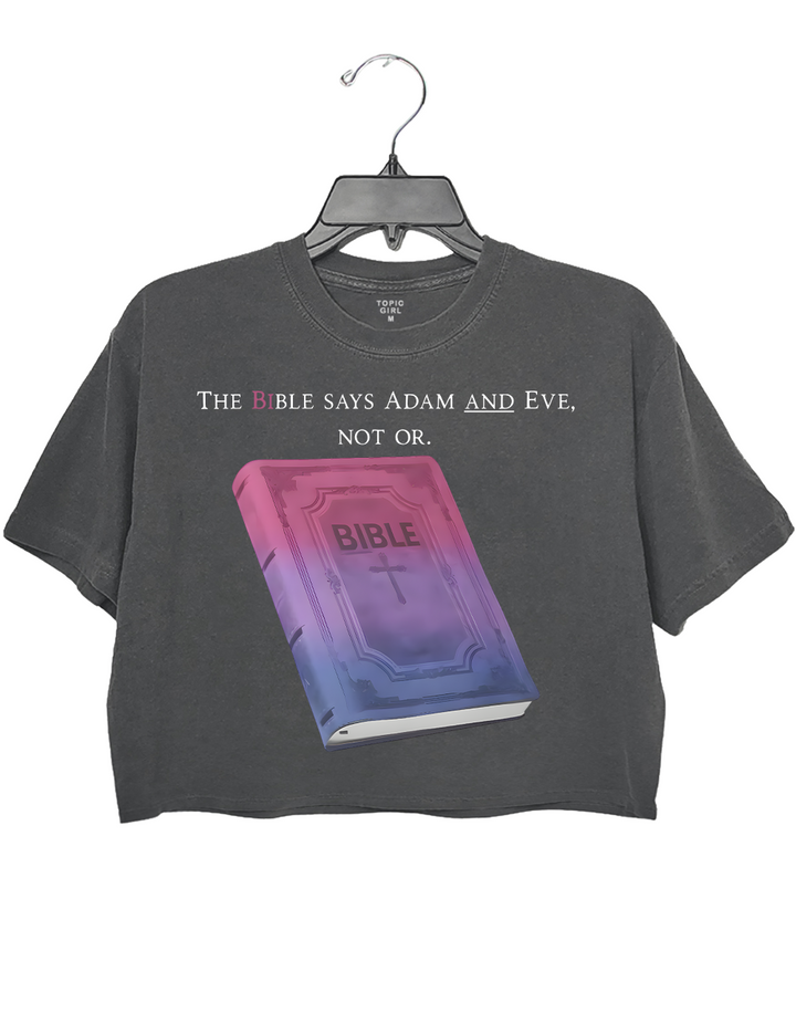 Bible Says Adam And Eve Not Or Christian Crop Top