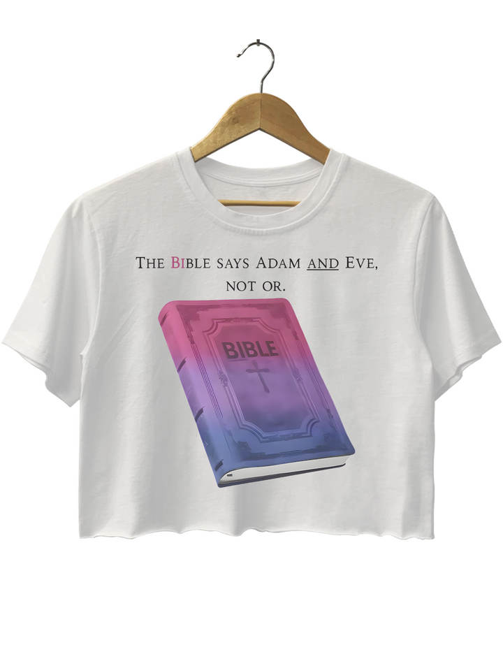 Bible Says Adam And Eve Not Or Christian Crop Top