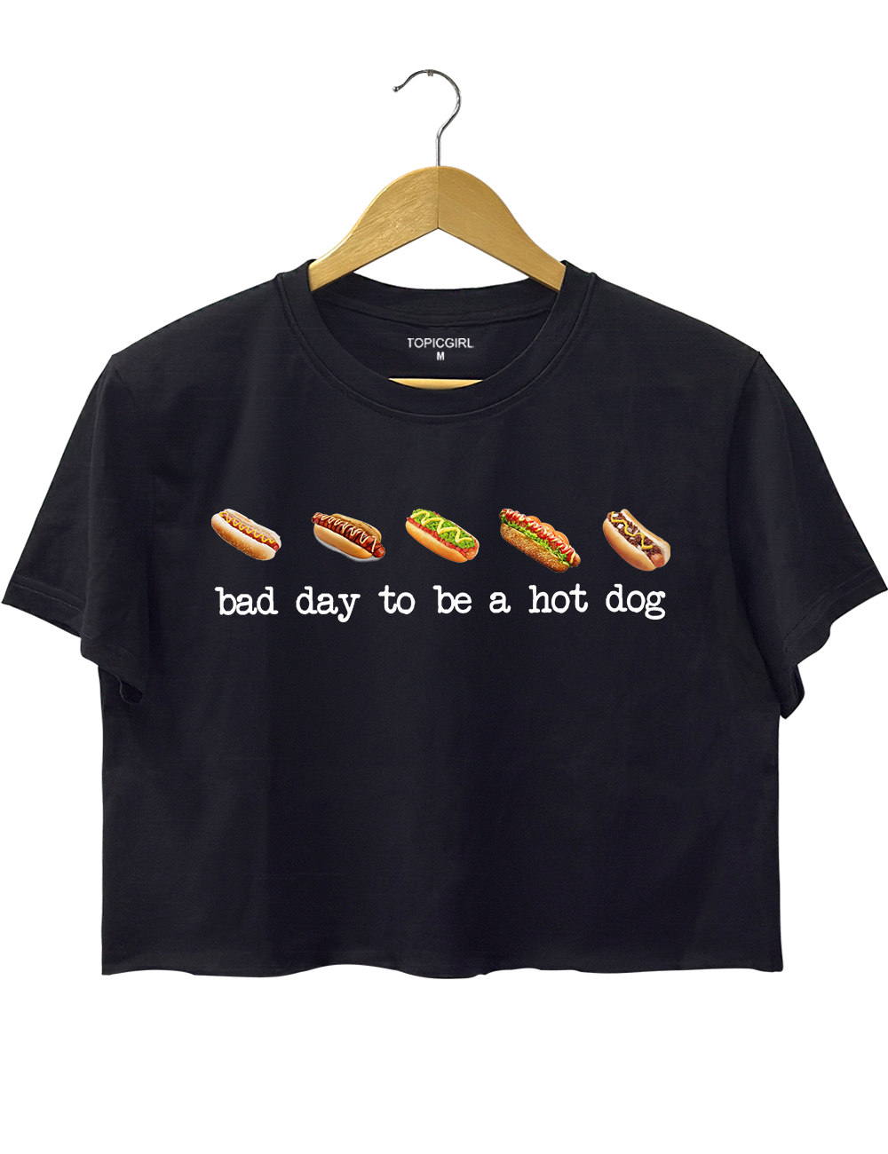 Bad Day to Be a Hotdog Crop Top