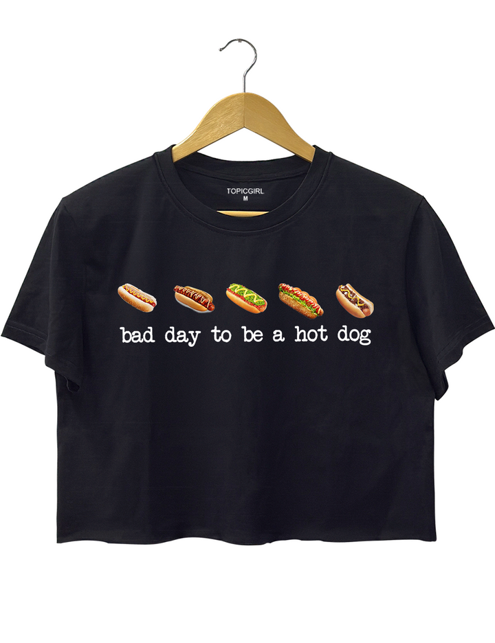 Bad Day to Be a Hotdog Crop Top