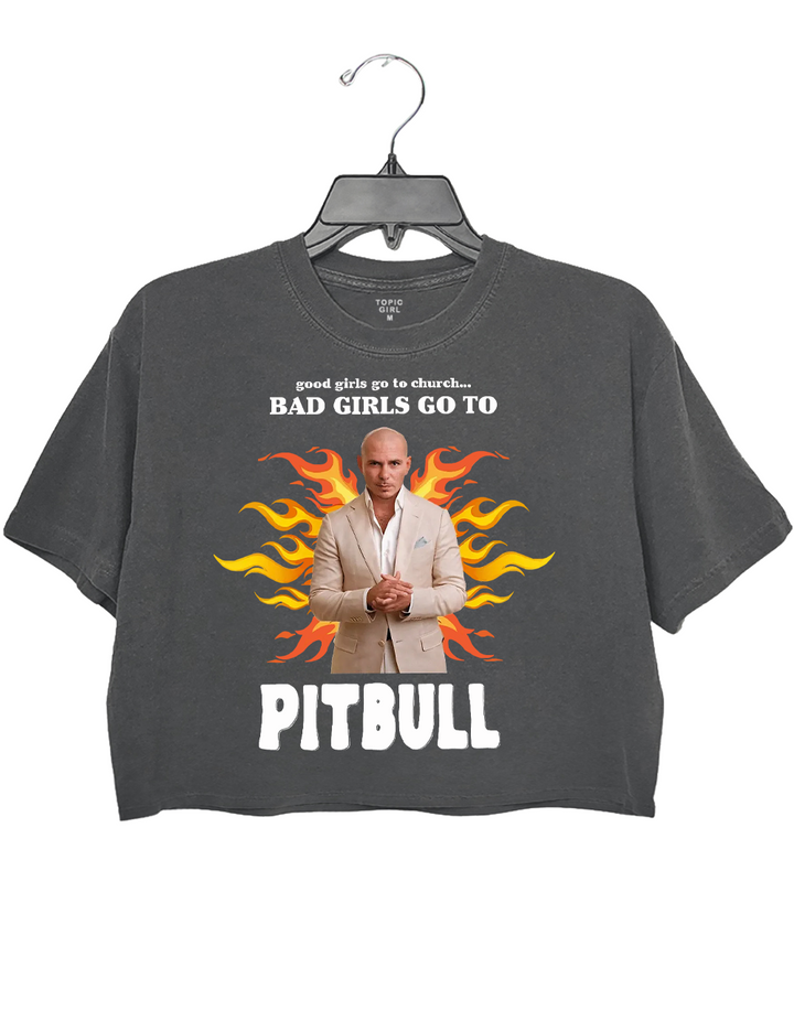 Bad Girls Go To Pitbull Crop Top