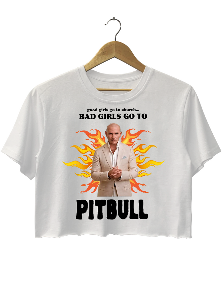 Bad Girls Go To Pitbull Crop Top