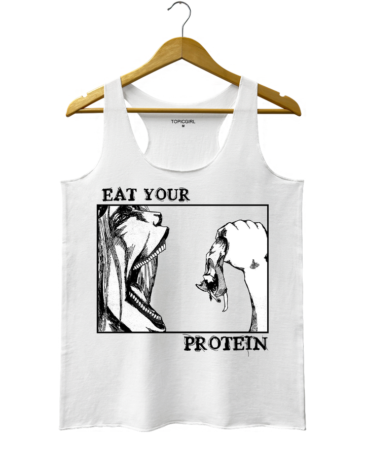 Attack On Titan Eat Your Protein Crop Top