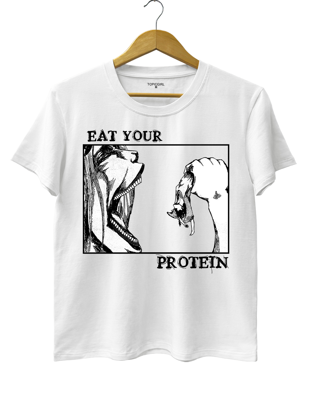 Attack On Titan Eat Your Protein Crop Top