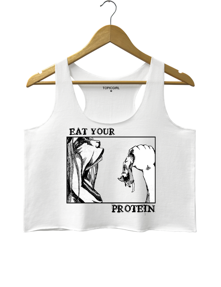Attack On Titan Eat Your Protein Crop Top
