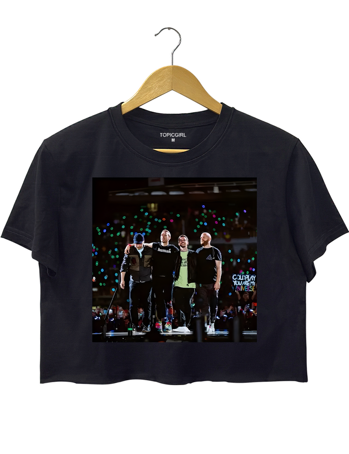 Coldplay Live Concert Crop Top