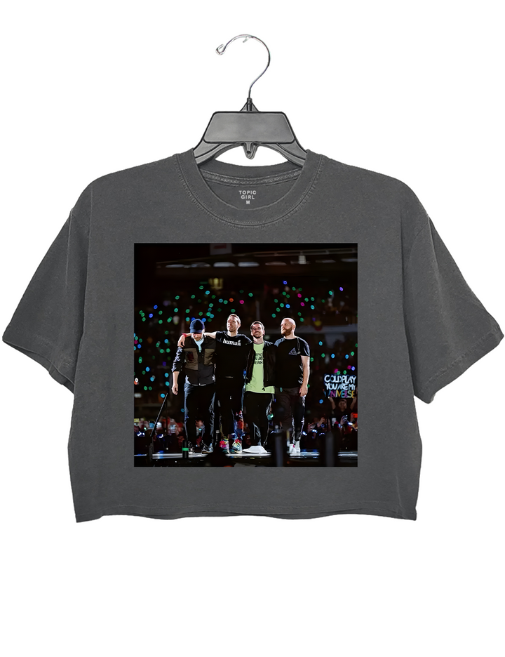 Coldplay Live Concert Crop Top