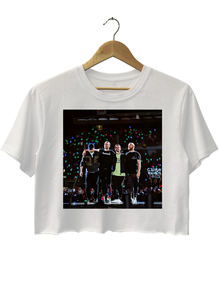 Coldplay Live Concert Crop Top