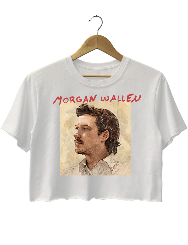 Vintage Morgan wallen Crop Top