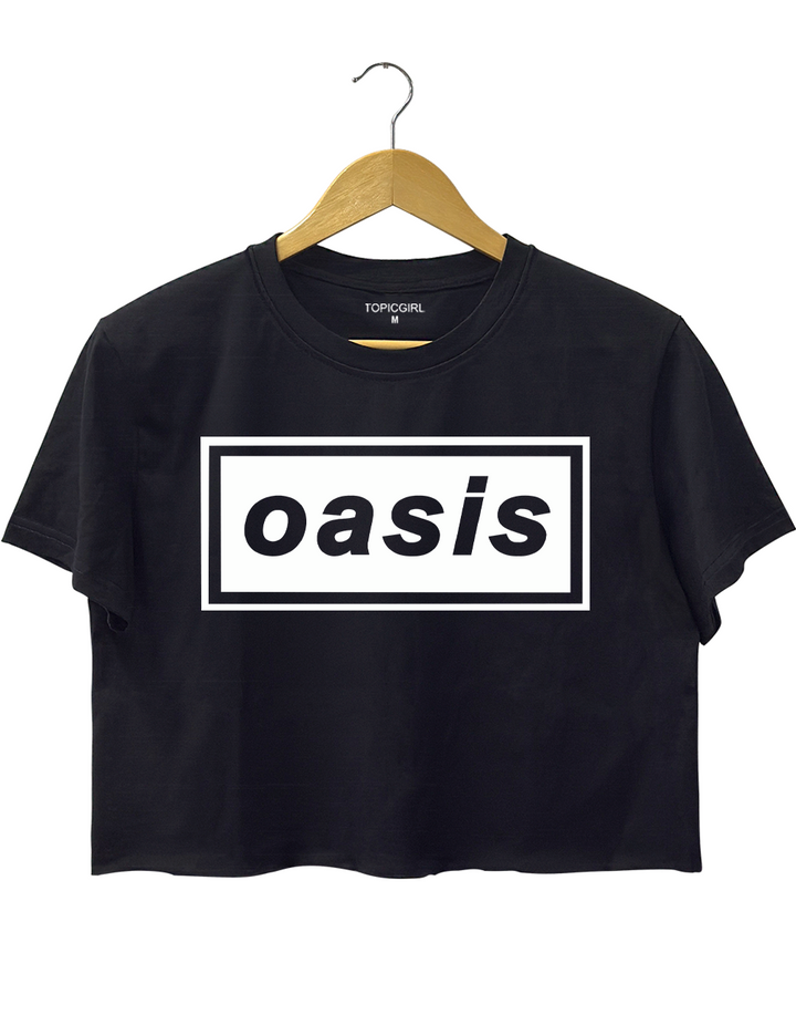 Oasis Pop Rock Band Crop Top